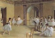 Edgar Degas Dance Class at the Opera (mk09) oil painting on canvas
